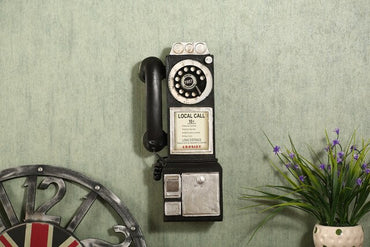 Vintage Wall Hanging Telephone