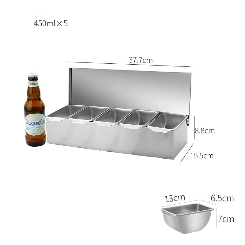 Stainless Steel Seasoning Box