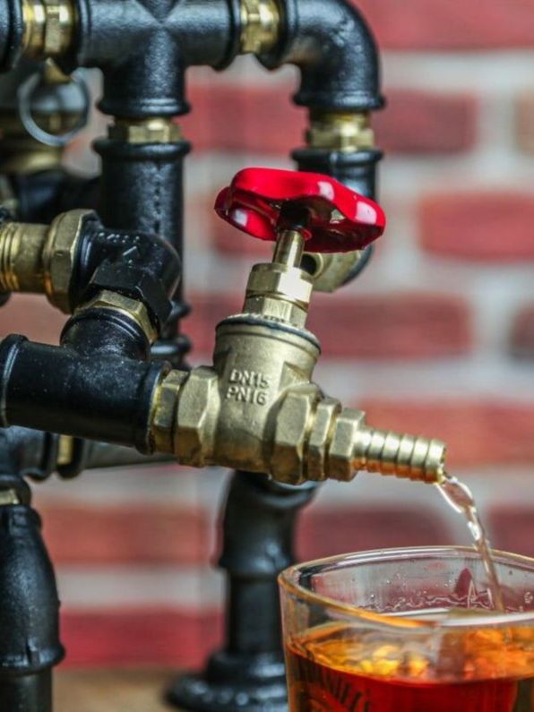 Firefighter Design Whiskey Fountain Dispenser