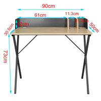 Light Oak Computer Table