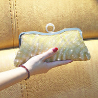 Fashion Clutch With Ring Dinner Bag  Diamond