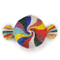 Diamond-studded Candy Design Rhinestone Chain Female Bag