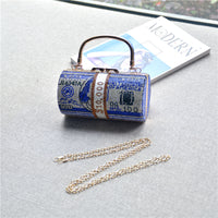 Diamond Fashion Dollar Bag Rhinestone Dinner Bag
