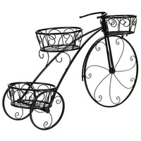 Tricycle Plant Stand Flower Pot Cart Holder In Parisian Style