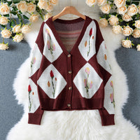 Women's European And American Leisure Knitted Sweater Coat
