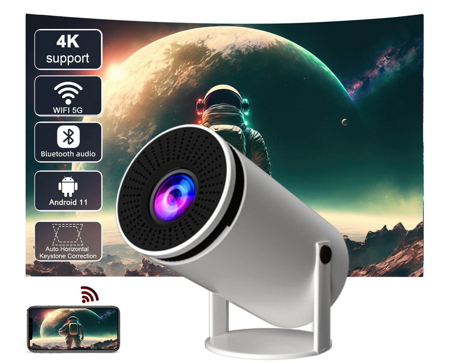 y300 Smart AnzhuoHD Projection Screen Home Recommend Projector