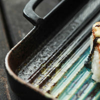 Household Baking Tray Binaural Porcelain Dinner Plate