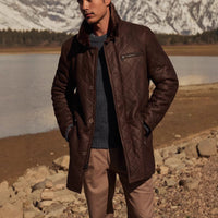 Quilted Fur Coat Long Fur Button Coat Jacket