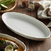 Household Steamed Fish Plate Good-looking Large Exquisite Japanese Style Dinner Plate