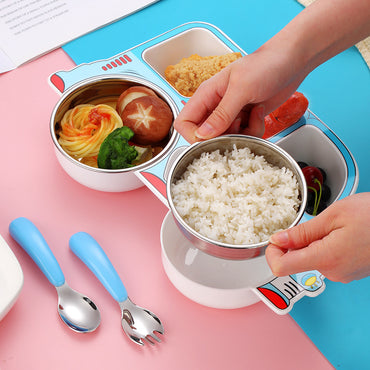 Car Cartoon Children's Dinner Plate Compartment
