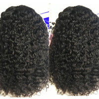Kinky Curly Short Bob Lace Front Human Hair Wig