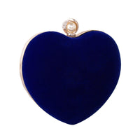 Heart-shaped Dinner Bag With Diamond Pearls