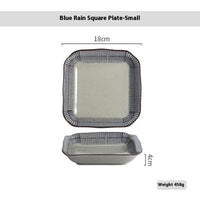 Japanese-style Square Ceramic Creative Dinner Plate