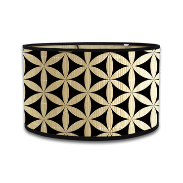 Lamp Holder Barrel-type Bamboo Products Printing Hood