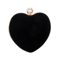 Heart-shaped Dinner Bag With Diamond Pearls