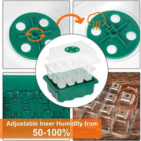 12 Well Seedling Pot With Lamp