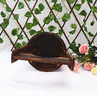 Horticultural Carbonization Anti-corrosion Wooden Succulent Flower Pots