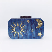 Fashion Star And Moon Octagonal Dinner Party Dress Bag