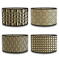 Lamp Holder Barrel-type Bamboo Products Printing Hood