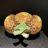 Pumpkin Diamond Inlaid Dinner Bag Makeup Handbag