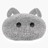 Animal Rabbit Diamond Inlaid Dinner Bag Banquet