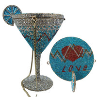 Cocktail Goblet Diamond Dinner Hand Bag