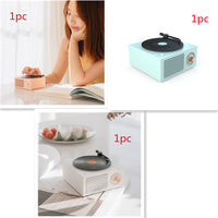 Wireless mini portable retro phonograph Bluetooth-compatible speaker