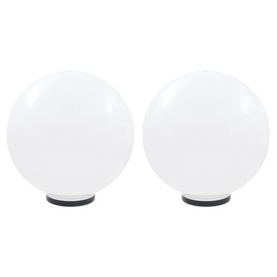 LED Bowl Lamps 2 pcs Spherical 50 cm PMMA