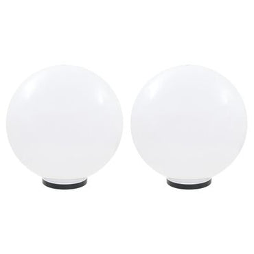 LED Bowl Lamps 2 pcs Spherical 50 cm PMMA