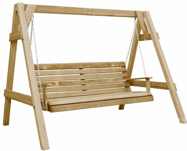 Garden Swing Bench Impregnated Pinewood 205x150x157 cm