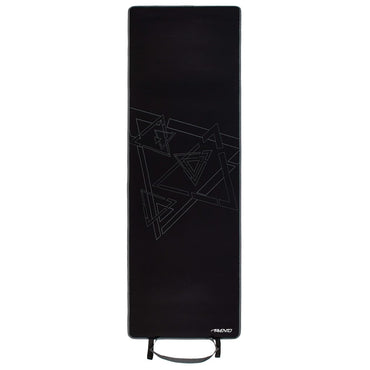 Avento Neoprene Fitness Mat with Print Black and Grey
