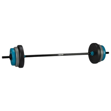 Avento Adjustable Barbell Set 20 kg Black. Blue and Grey