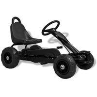 Pedal GoKart with Pneumatic Tyres Black
