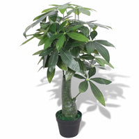 Artificial Fortune Tree Plant with Pot 85 cm Green