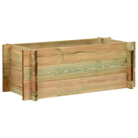 Garden Raised Vegetable Bed Impregnated Pinewood 80 cm