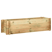Garden Raised Vegetable Bed Impregnated Pinewood 120 cm