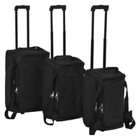 3 Piece Luggage Set Black