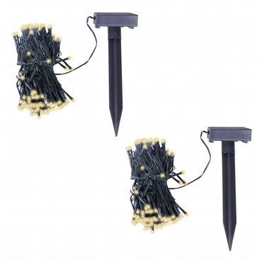LED Solar String Lights 2 pcs Warm White