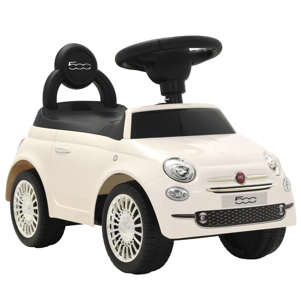 Rideon Car Fiat 500 White