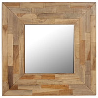 Mirror Reclaimed Teak 50x50 cm