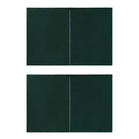 Party Tent Doors 2 pcs with Zipper Green