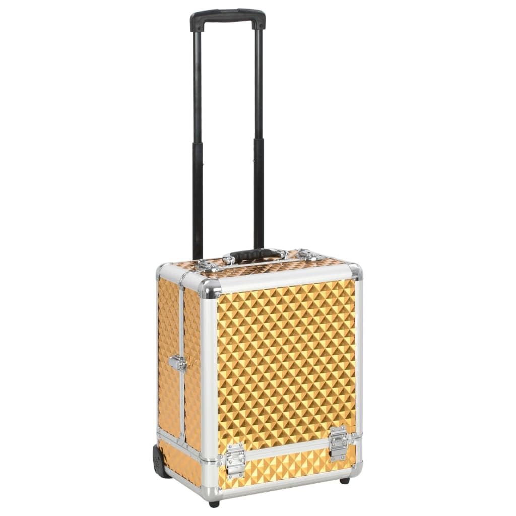 Makeup Trolley  35x29x45 cm Gold Aluminium