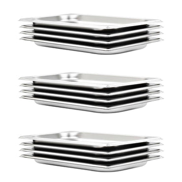 Gastronorm Containers 12 pcs GN 1/3 20 mm Stainless Steel