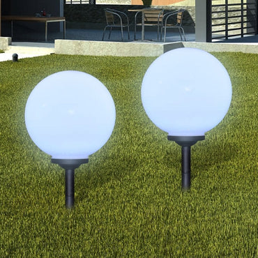 Outdoor Path Garden Solar Lamp Path Light LED 30cm 2pcs Ground Spike