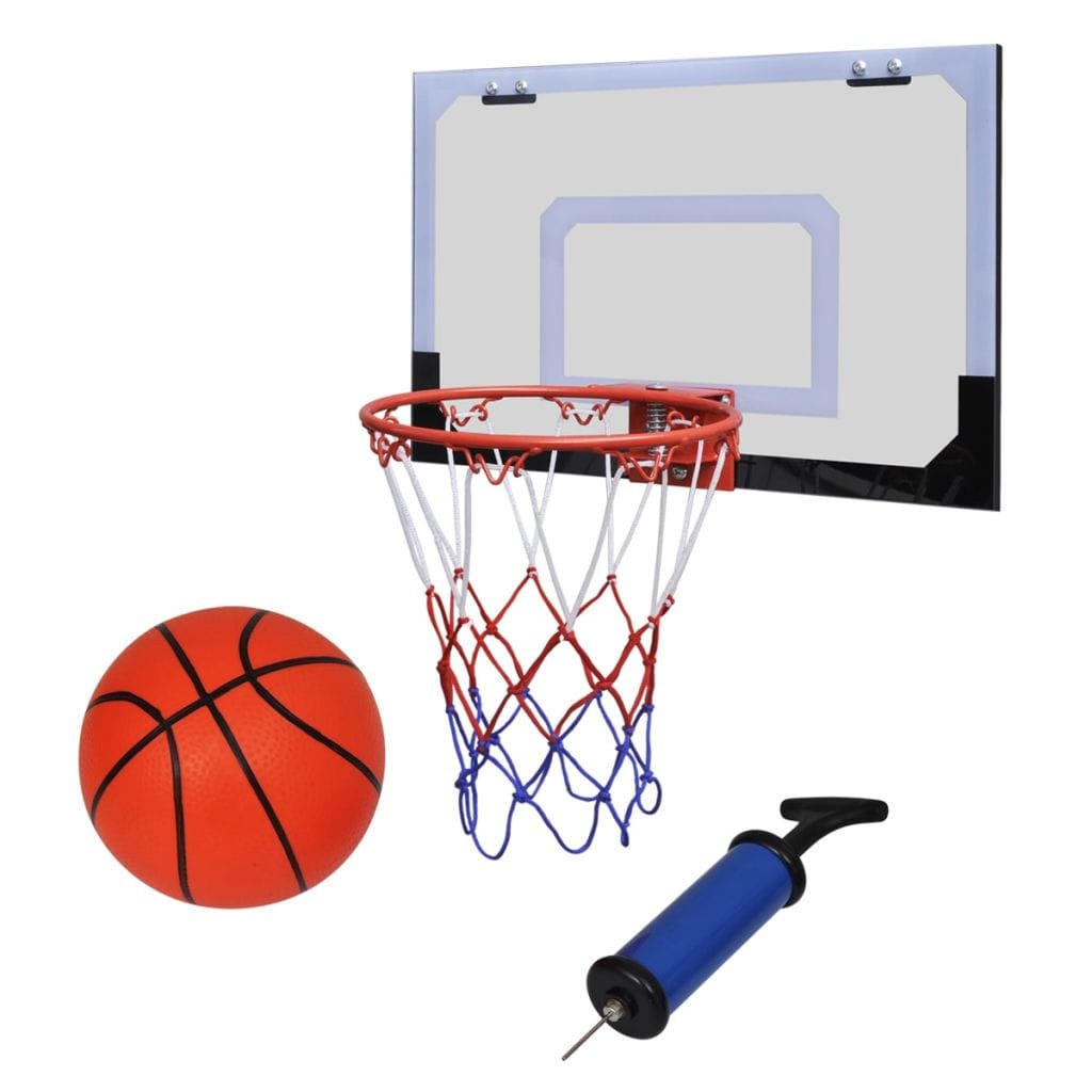 Indoor Mini Basketball Hoop Set with Ball and Pump