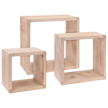 Home&Styling Display Shelves 3 pcs Paulownia Wood