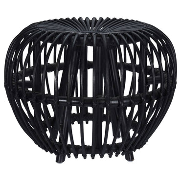 Home&Styling Kubu Stool Brussel Rattan Black