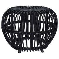 Home&Styling Kubu Stool Brussel Rattan Black