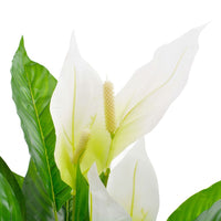 Artificial Plant Anthurium with Pot White 90 cm