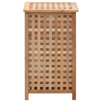 Laundry Bin 39x39x65 cm Solid Walnut Wood